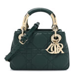 Calfskin Cannage Mini The Lady 95.22 Dark Green