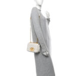 Calfskin Cannage Small Caro Bag Ivory - Image 2