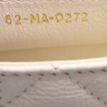 Calfskin Cannage Small Caro Bag Ivory - Image 7