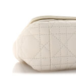 Calfskin Cannage Small Caro Bag Ivory - Image 9