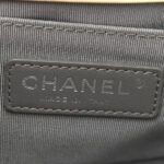 Calfskin Chevron Quilted Small Boy Flap White - Image 5