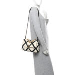 Calfskin Crochet Medium Chanel 19 Flap White Black - Image 2