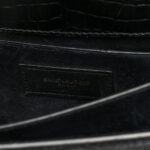 Calfskin Crocodile Embossed Medium Monogram Sunset Black - Image 6