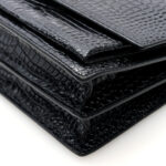 Calfskin Crocodile Embossed Medium Monogram Sunset Black - Image 9