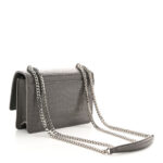 Calfskin Crocodile Embossed Monogram Sunset Chain Wallet Fog - Image 3