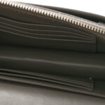 Calfskin Crocodile Embossed Monogram Sunset Chain Wallet Fog - Image 6