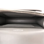 Calfskin Crocodile Embossed Monogram Sunset Chain Wallet Fog - Image 5