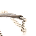 Calfskin Crocodile Embossed Monogram Sunset Chain Wallet Fog - Image 13