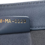 Calfskin Embossed Large Book Tote Blue - Image 8