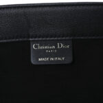 Calfskin Embossed Medium Book Tote Black - Image 6