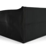 Calfskin Embossed Medium Book Tote Black - Image 9