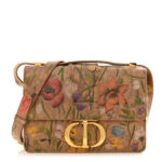 Calfskin Floral Printed 30 Montaigne Flap Bag Cuivre Multicolor - Image 4
