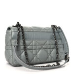 Calfskin Macrocannage Medium Caro Bag Iron Grey - Image 3
