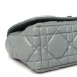 Calfskin Macrocannage Medium Caro Bag Iron Grey - Image 9