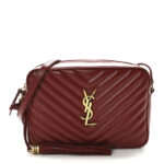 Calfskin Matelasse Monogram Lou Camera Bag Opyum Red - Image 11