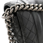 Calfskin Medium Boy Reverso Flap Black - Image 12