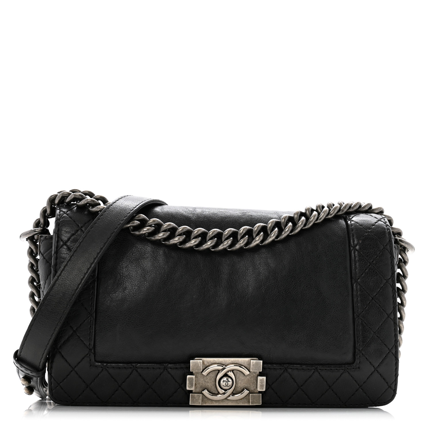 Calfskin Medium Boy Reverso Flap Black16 Calfskin Medium Boy Reverso Flap Black - Image 1