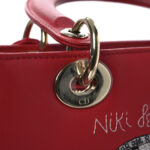 Calfskin Niki De Saint Phalle Medium Supple Lady Dior Red - Image 12