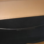 Calfskin Nubuk Suede Crocodile Embossed Manhattan Baguette Dark Ocra - Image 5
