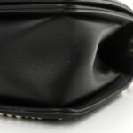 Calfskin Pearl Chevron Medium Boy Flap Black - Image 11