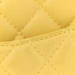 Calfskin Quilted Reissue Medium Camera Case Yellow - Image 11
