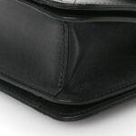 Calfskin Quilted Small Top Handle Flap Black - Image 8