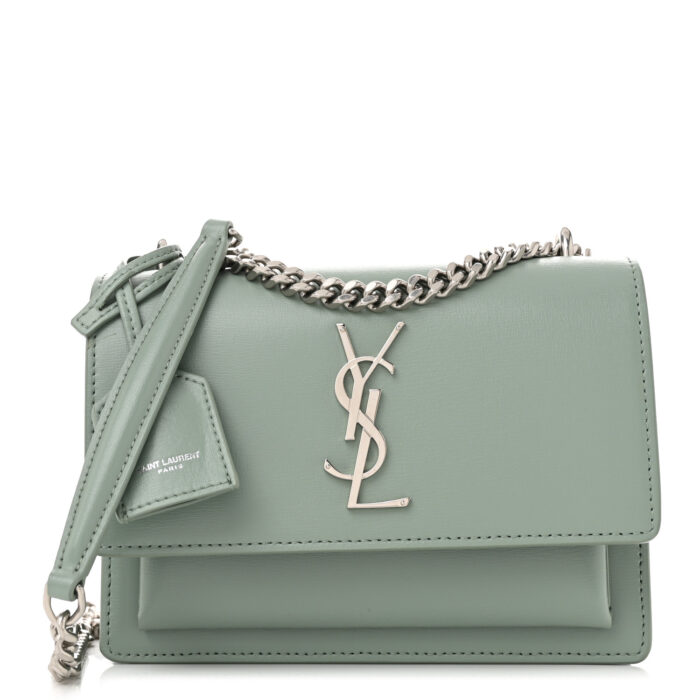 Calfskin Small Monogram Sunset Vert Opaline - Image 1