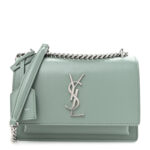 Calfskin Small Monogram Sunset Vert Opaline
