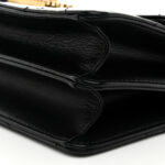 Calfskin Strass Quilted Mini Flap Black - Image 8