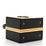 Calfskin Virtus Square Shoulder Bag Black - Image 4