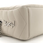Calfskin Y Quilted Monogram Small Loulou Bowling Bag Ivory - Image 9