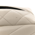 Calfskin Y Quilted Monogram Small Loulou Bowling Bag Ivory - Image 11