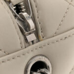 Calfskin Y Quilted Monogram Small Loulou Bowling Bag Ivory - Image 12