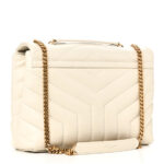 Calfskin Y Quilted Monogram Small Loulou Chain Satchel Crema Soft - Image 3
