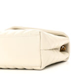 Calfskin Y Quilted Monogram Small Loulou Chain Satchel Crema Soft - Image 9