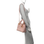 Canvas Embroidered Cannage Medium Lady D-Lite Bois de Rose - Image 2