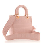 Canvas Embroidered Cannage Medium Lady D-Lite Bois de Rose - Image 4