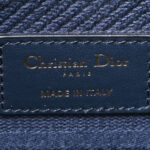 Canvas Embroidered Cannage Medium Lady D-Lite Navy - Image 7