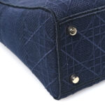 Canvas Embroidered Cannage Medium Lady D-Lite Navy - Image 10
