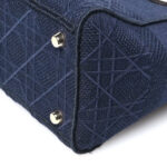 Canvas Embroidered Cannage Medium Lady D-Lite Navy - Image 10