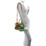 Canvas Embroidered Flower Pop Medium Lady D-Lite Bright Yellow Green - Image 2