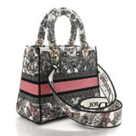 Canvas Embroidered Medium Butterfly Around The World Lady D-Lite White Pastel Pink - Image 3