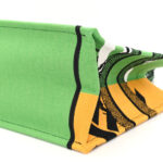 Canvas Embroidered Medium Jungle Pop Book Tote Green Multicolor - Image 10