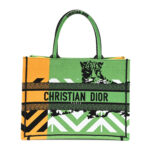 Canvas Embroidered Medium Jungle Pop Book Tote Green Multicolor