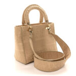 Canvas Embroidered Medium Lady D-Lite Beige - Image 3