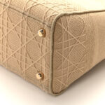 Canvas Embroidered Medium Lady D-Lite Beige - Image 9