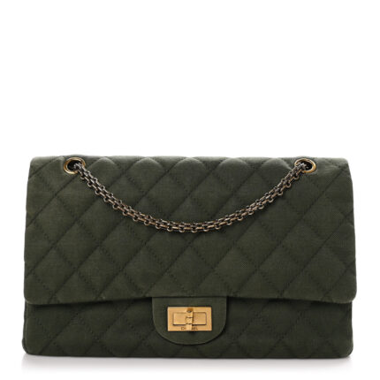 Canvas Quilted 2.55 Reissue 227 Flap Green