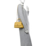 Caviar Chevron Quilted Mini Coco Handle Flap Yellow - Image 2