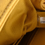 Caviar Chevron Quilted Mini Coco Handle Flap Yellow - Image 6