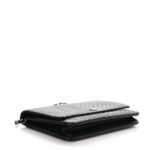 Caviar Chevron Quilted Wallet On Chain WOC Black - Image 4